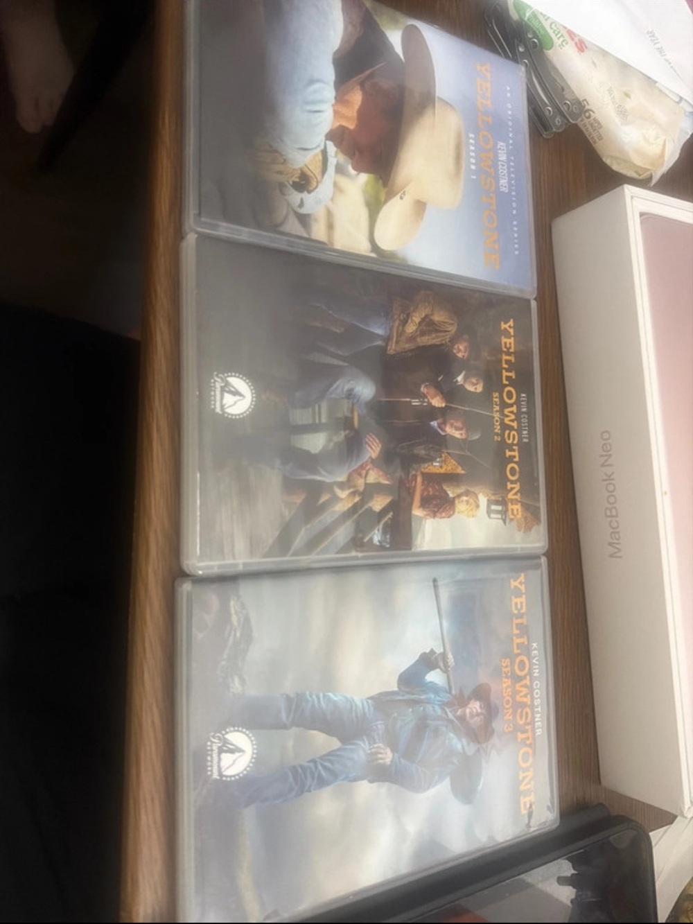 Yellowstone Season DVD Set - Black/Gray Cases